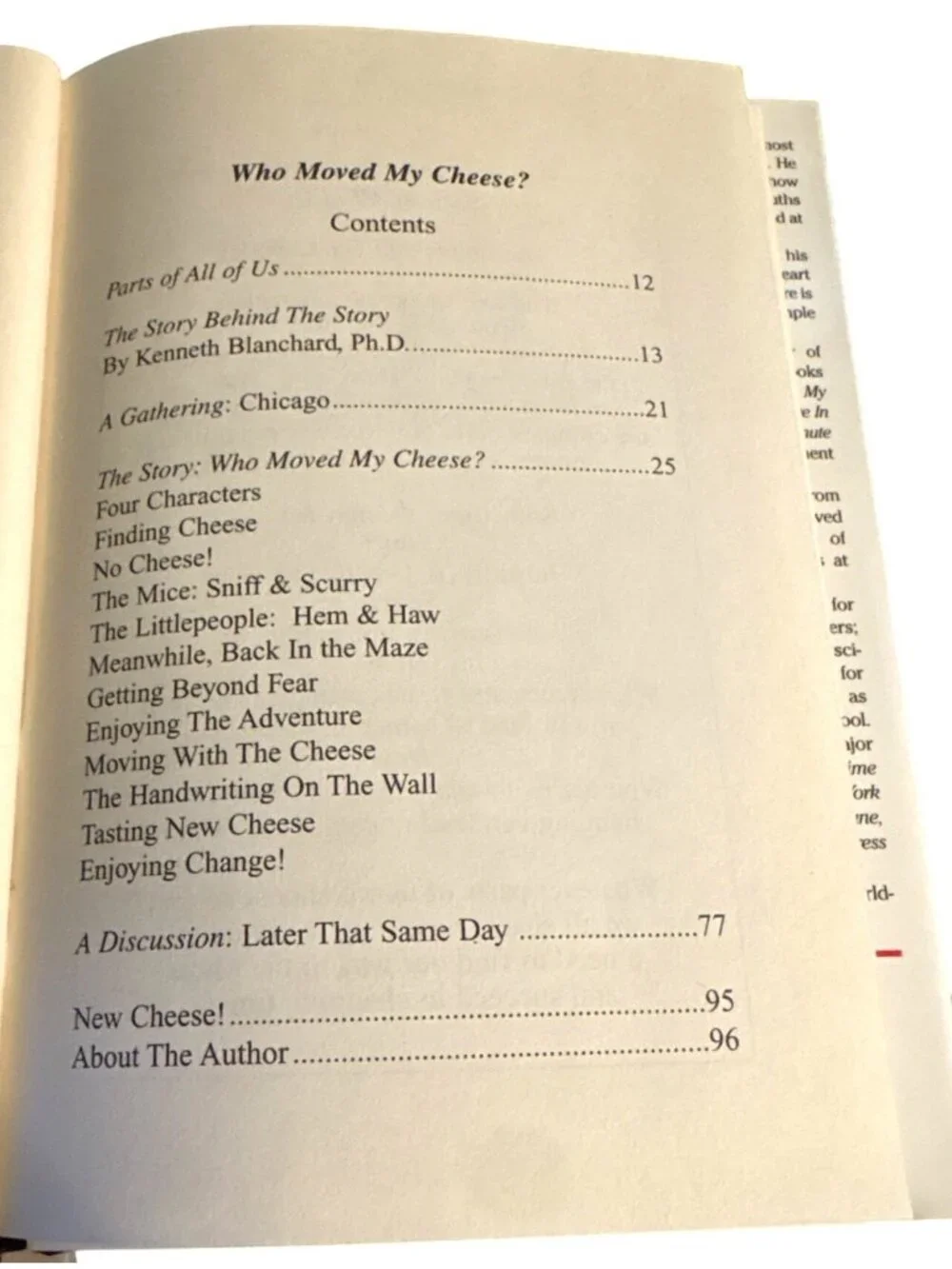 Who Moved My Cheese Spencer Johnson MD Hardcover Book & Jacket Change Management